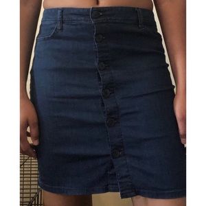 Tommy Hilfiger Denim Button Front Skirt